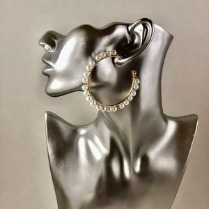 Pearl Hoop Earrings